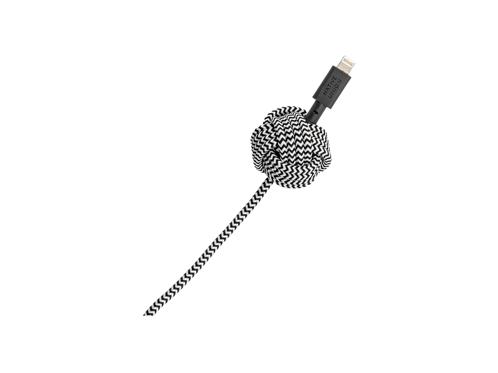 Native Union Night Cable - 10ft USB-A to Lightning - Zebra
