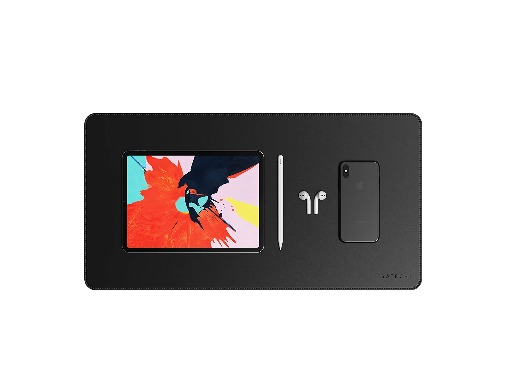 Black Satechi Eco-Leather Desk Mat