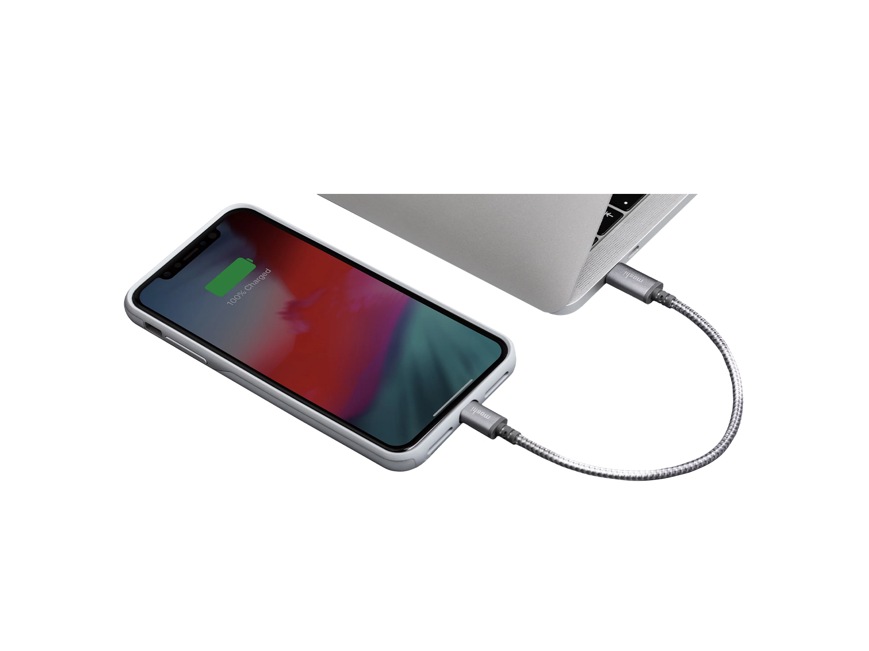 Moshi Integra USB-C Charge Cable with Lightning Connector (0.8 ft / 0.25 m)