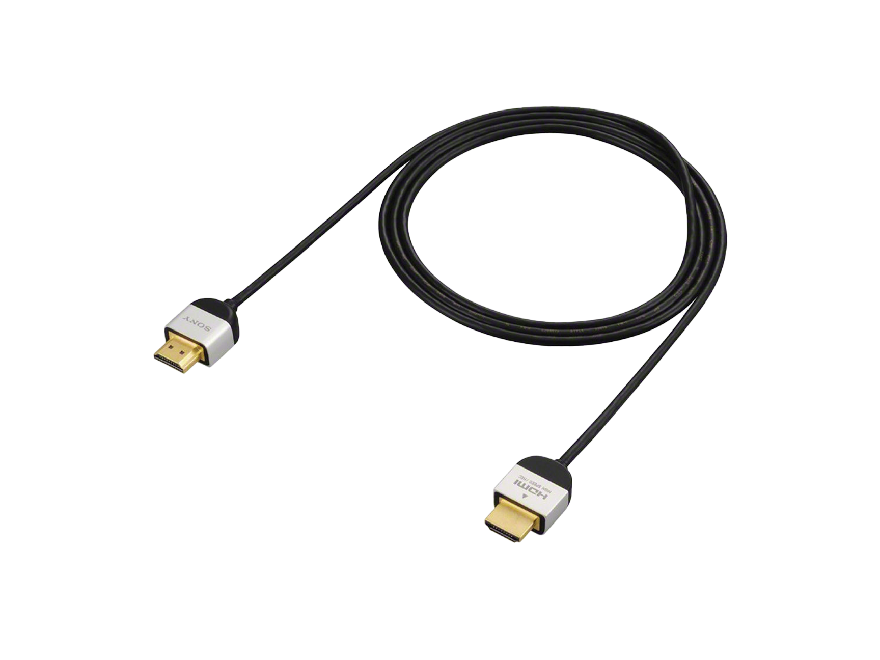 Sony Slim High Speed 4K/3D/Ethernet HDMI Cable - 6.6' (2 m)