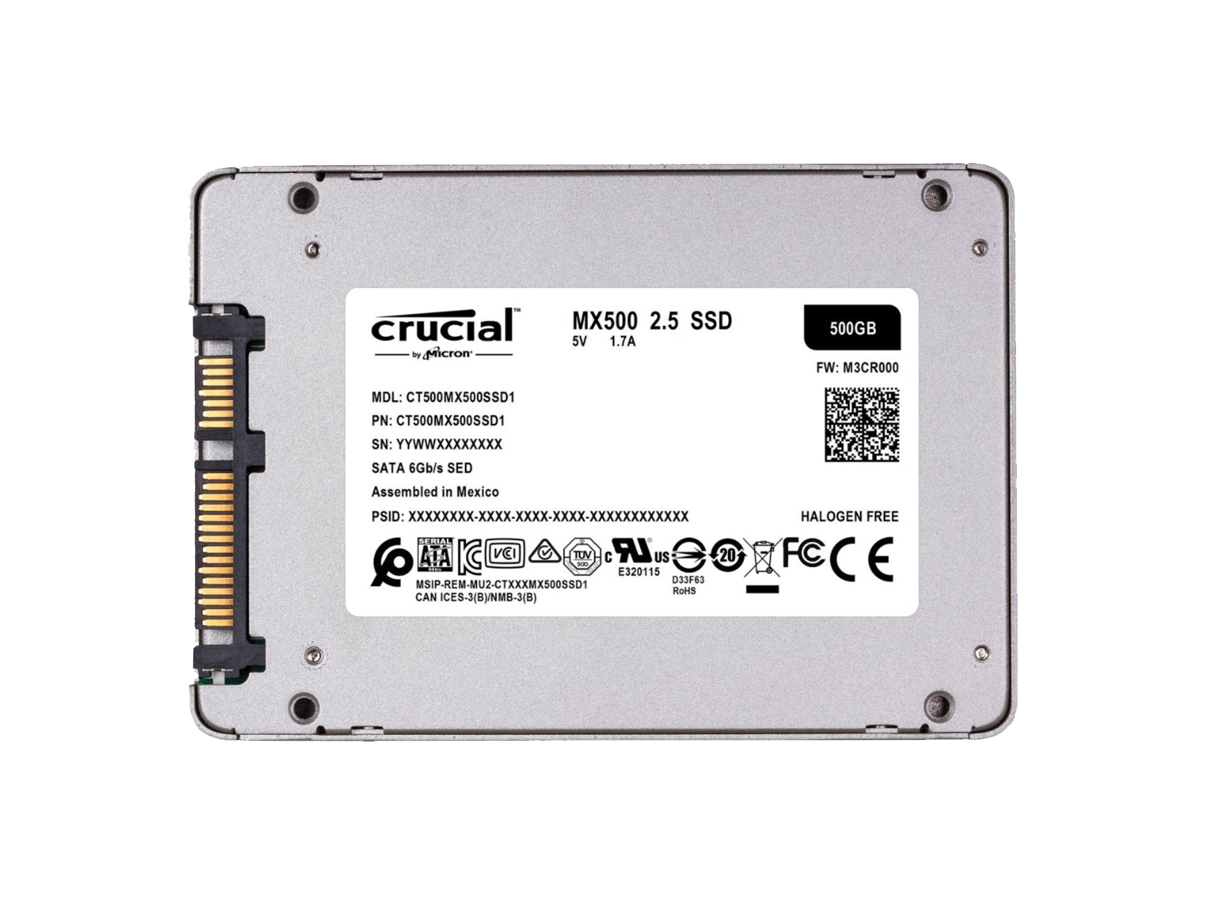 Crucial MX500 1TB Internal SSD