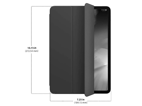 Diagram showing Apple Smart Folio 11-Inch iPad Pro size and dimensions