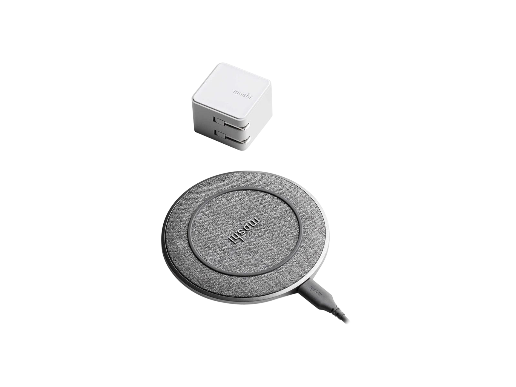 Moshi Otto Q Fast Wireless Charger Bundle Qi-certfied