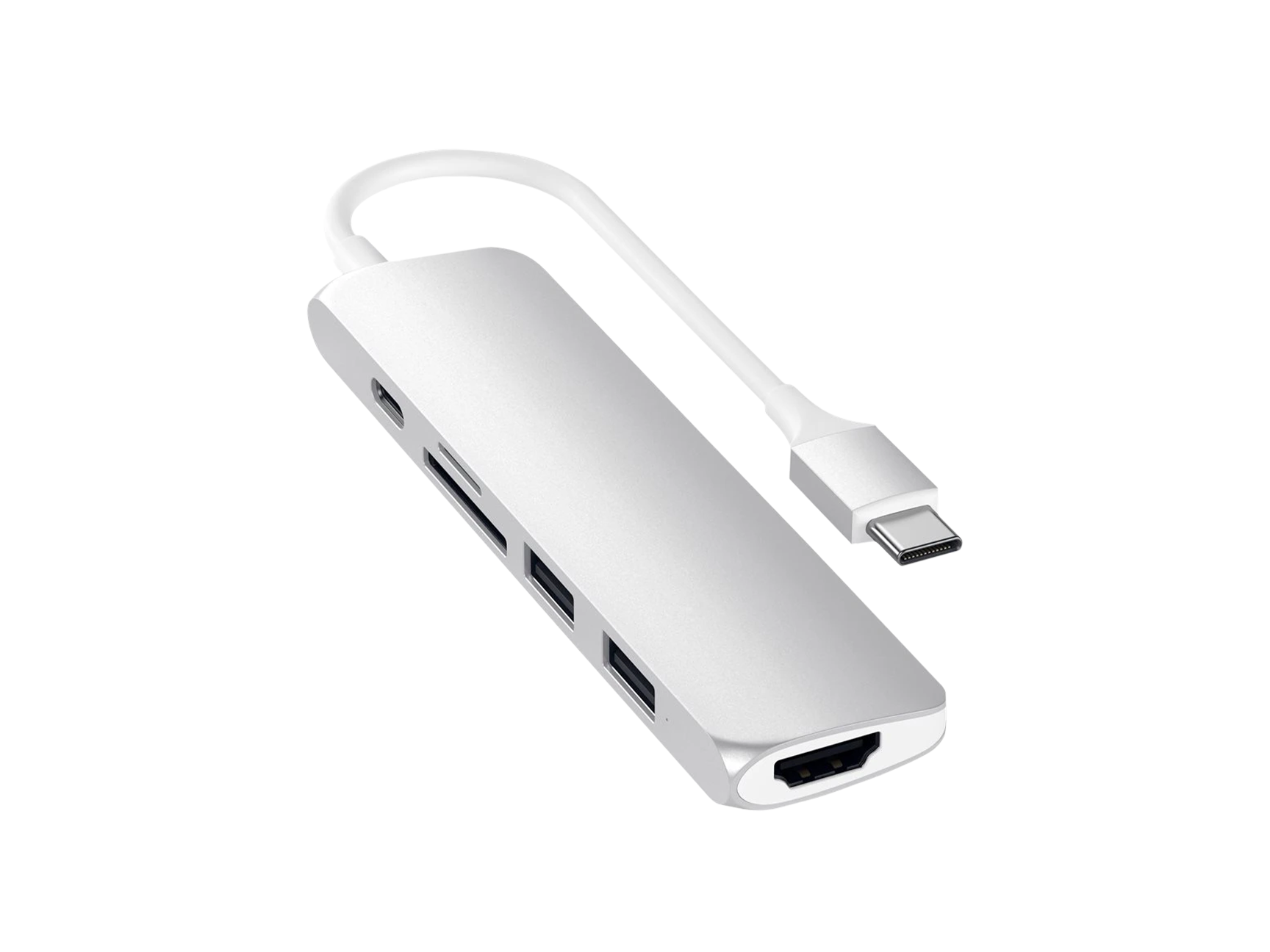 Satechi Slim Aluminum Type-C Multi-Port Adapter V2