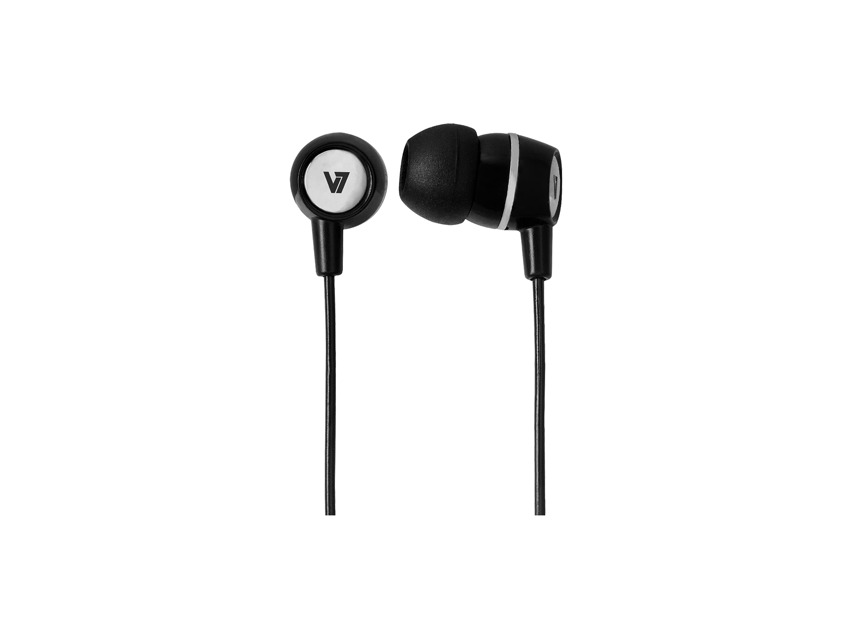 V7 Noise Isolating Stereo Earbuds with Inline Mic