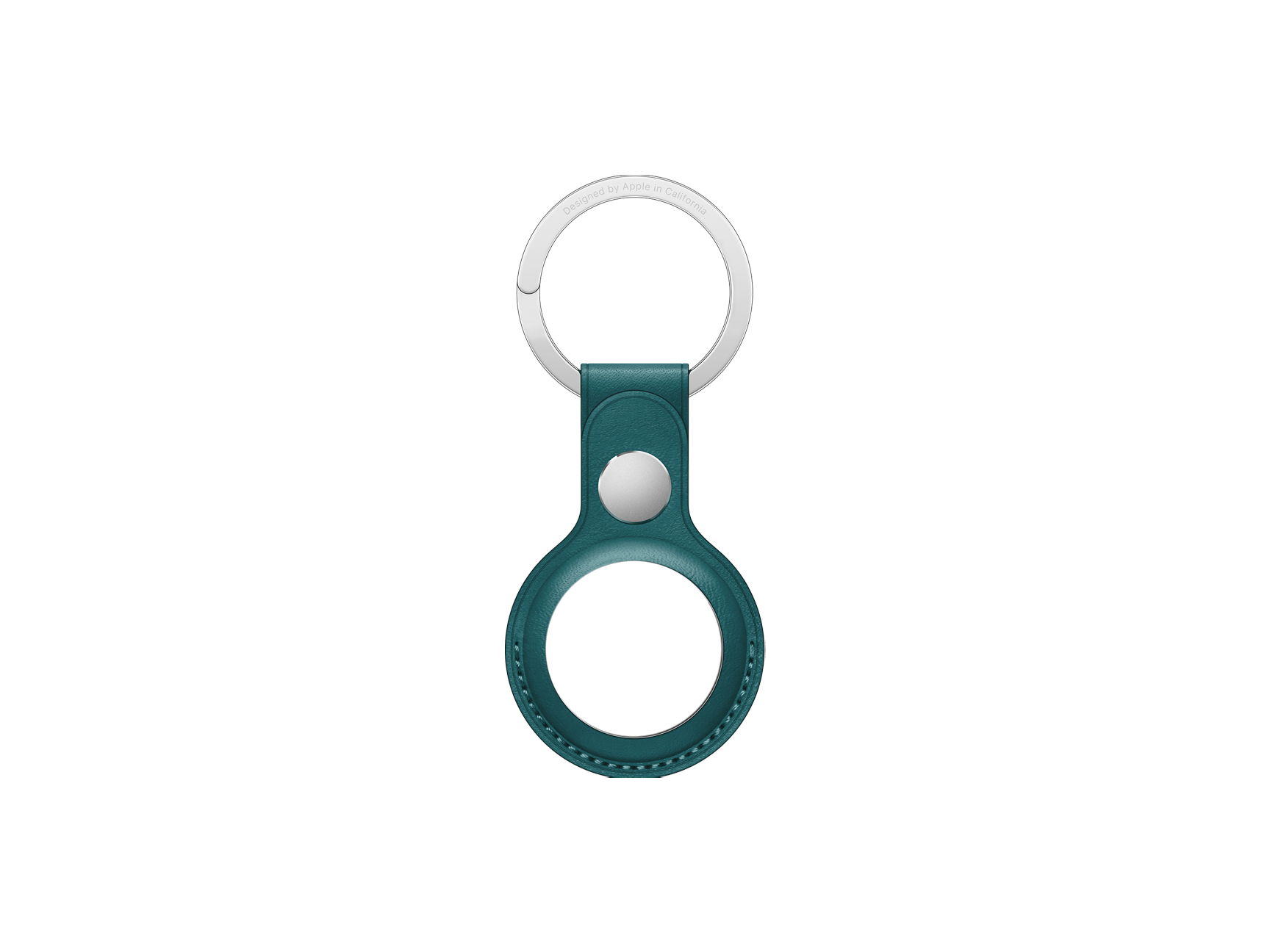 AirTag Leather Key Ring | Forest Green