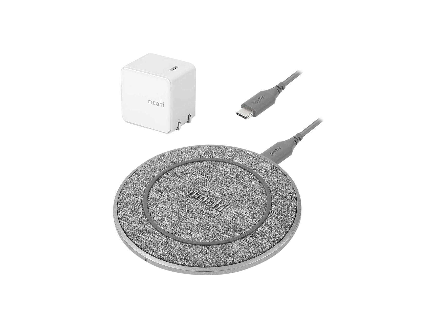 Moshi Otto Q Fast Wireless Charger Bundle Qi-certfied
