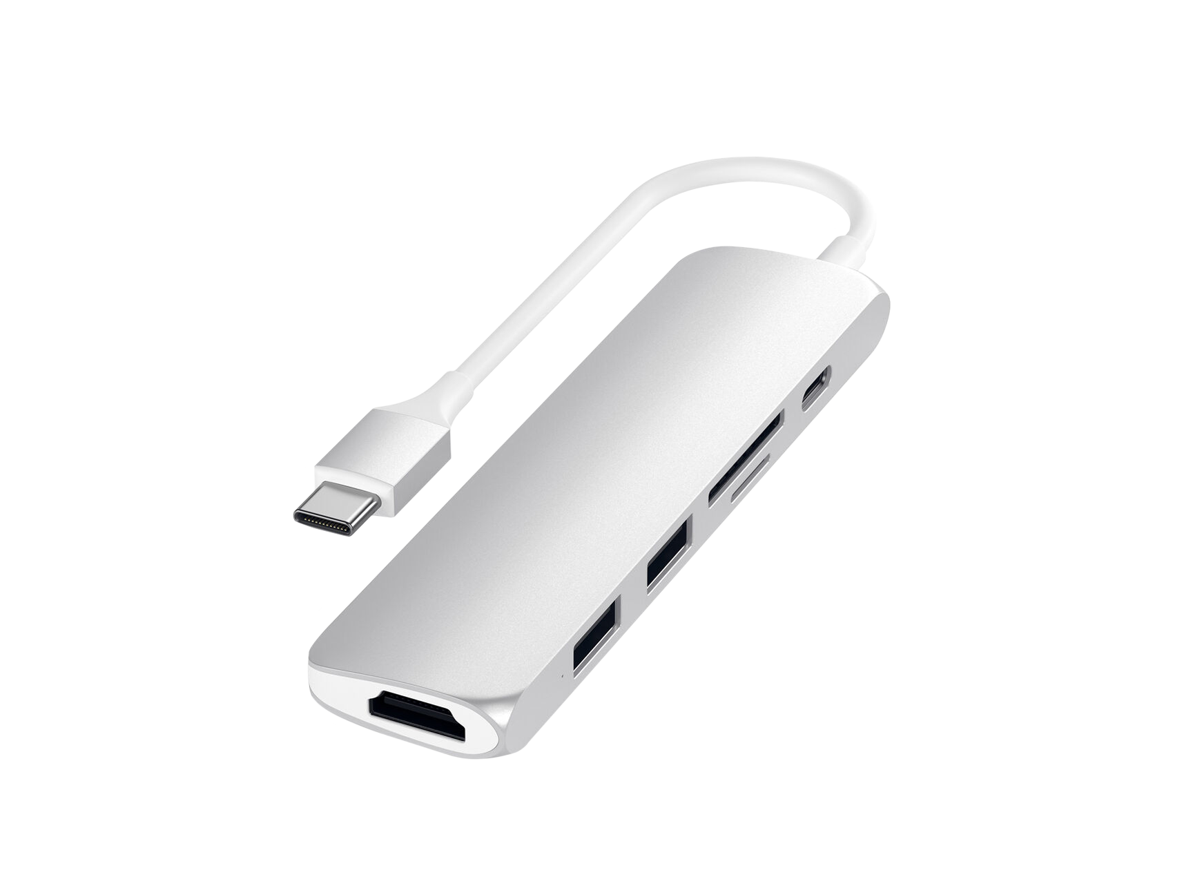 Satechi Slim Aluminum Type-C Multi-Port Adapter V2