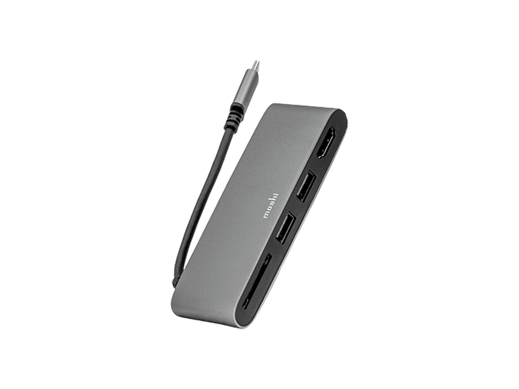 Moshi USB-C Multimedia Adapter: HDMI, USB, SD Card Reader