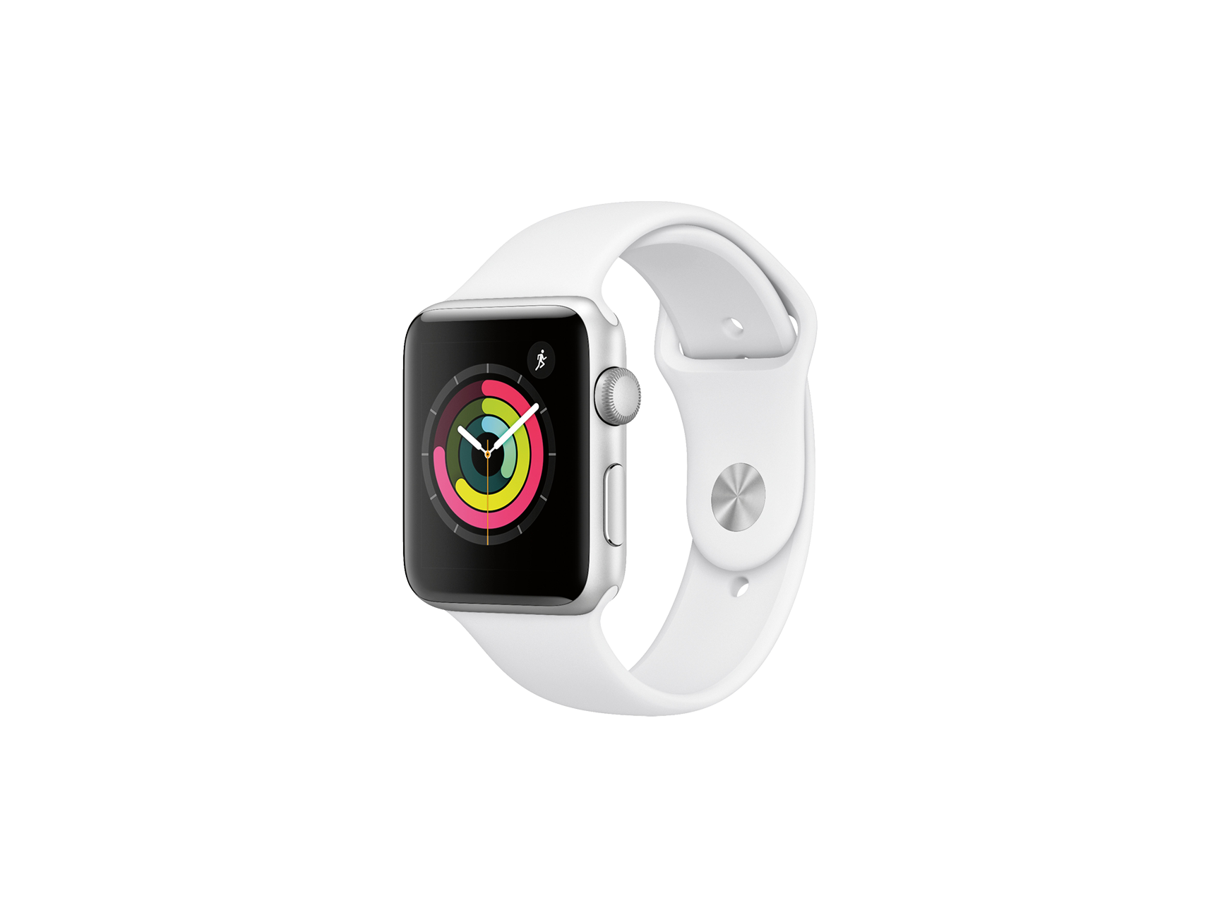 Apple Watch Series 3 (GPS) 42mm Silver Aluminum with White Sports Band