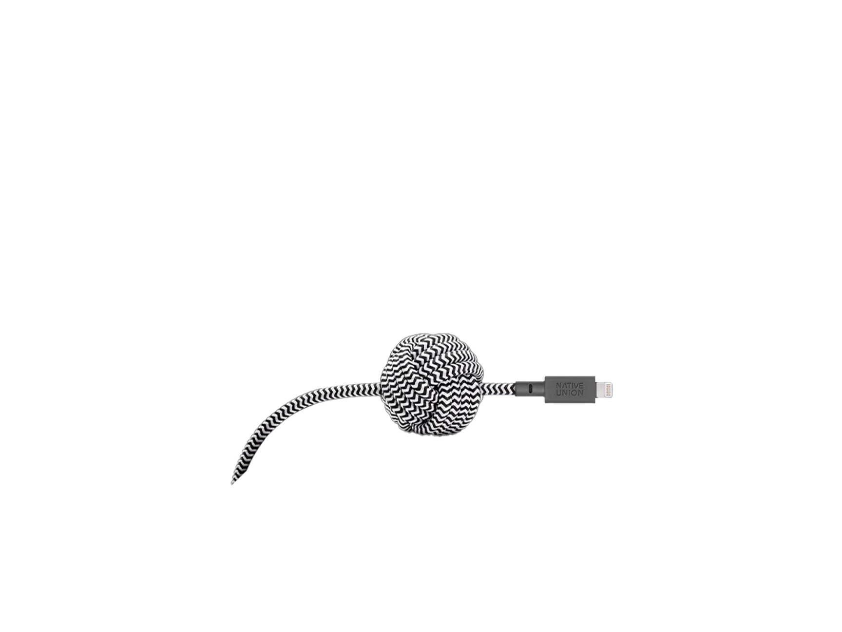 Native Union Night Cable - 10ft USB-A to Lightning - Zebra